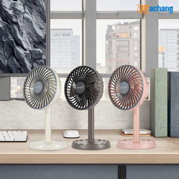 JYSUPER AC/DC Rechargeable Mini Desk Fan - Image 2
