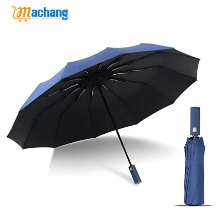 BMW 16 Ribs Automatic Open and Close Compact Umbrella – Random Color