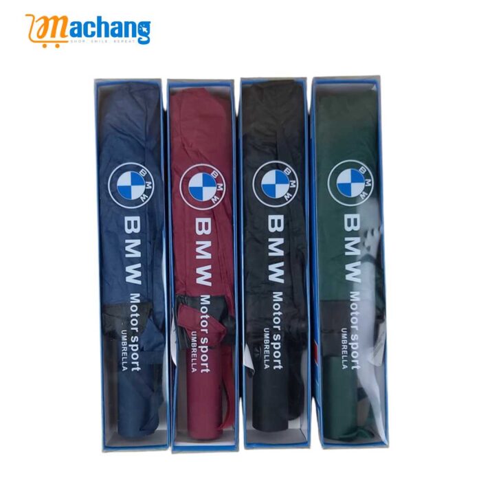 BMW 16 Ribs Automatic Open and Close Compact Umbrella – Random Color - Image 4