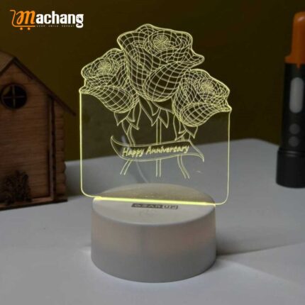 GearUP Multicolor Acrylic Night Lamp