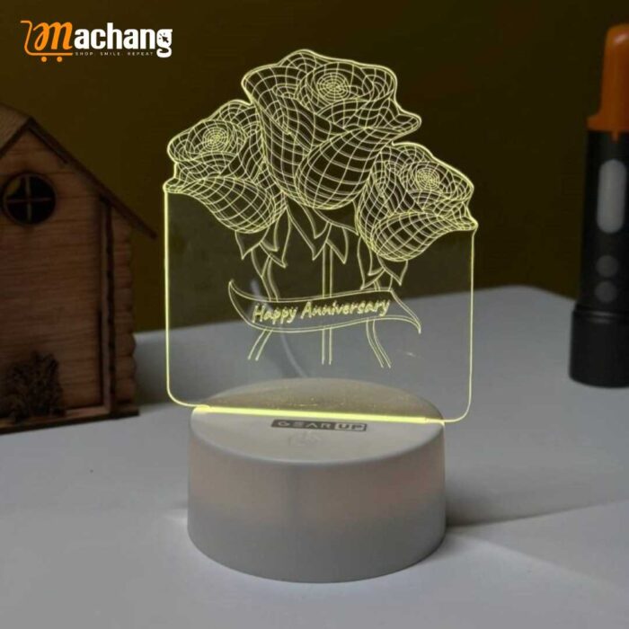 GearUP Multicolor Acrylic Night Lamp - Image 1