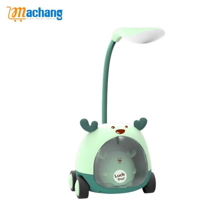 Foldable LED Study Lamp with Pen Holder & Sharpener for Kids - Image 1