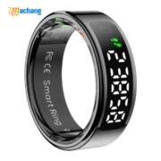 COLMI R12 Smart Ring with Display Screen and Touch – Black - Image 2