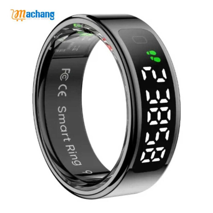 COLMI R12 Smart Ring with Display Screen and Touch – Black - Image 2