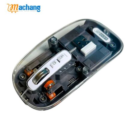 GearUP WM30 Transparent Crystal 2.4G + Bluetooth Magnetic Wireless Mouse